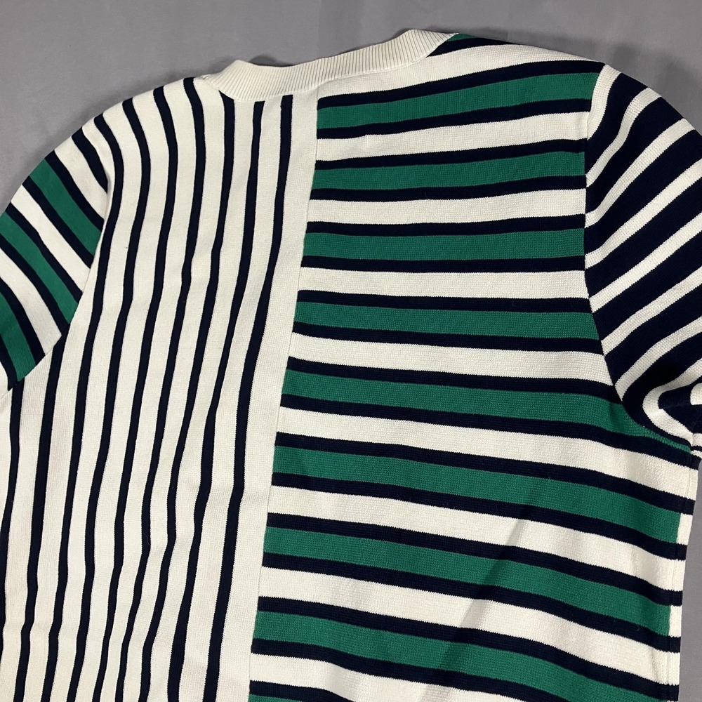 Tory‎ Sport Tory Burch Sweater Womens XS Multicolor Stripe Short Pocket Knit - Picture 12 of 12